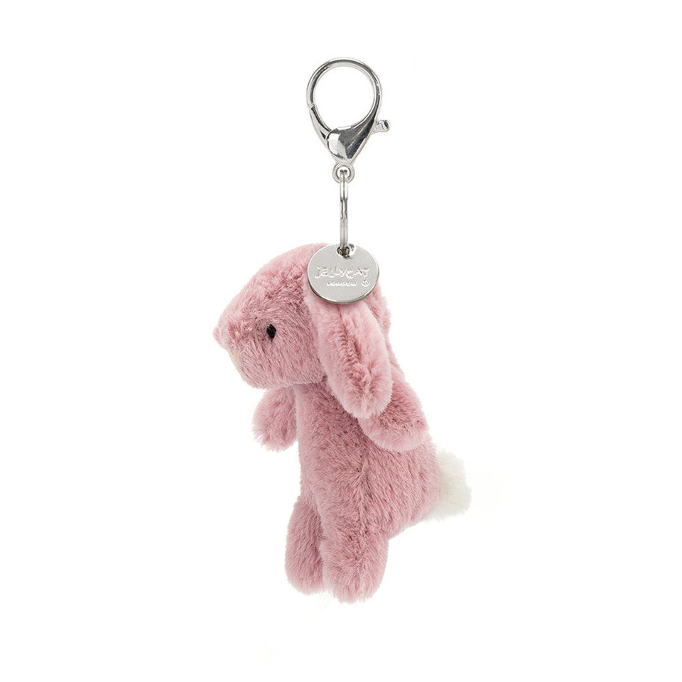 Jellycat 害羞兔子鎖匙扣-深粉色 ｜Bashful Bunny  Tulip Bag Charm 15cm