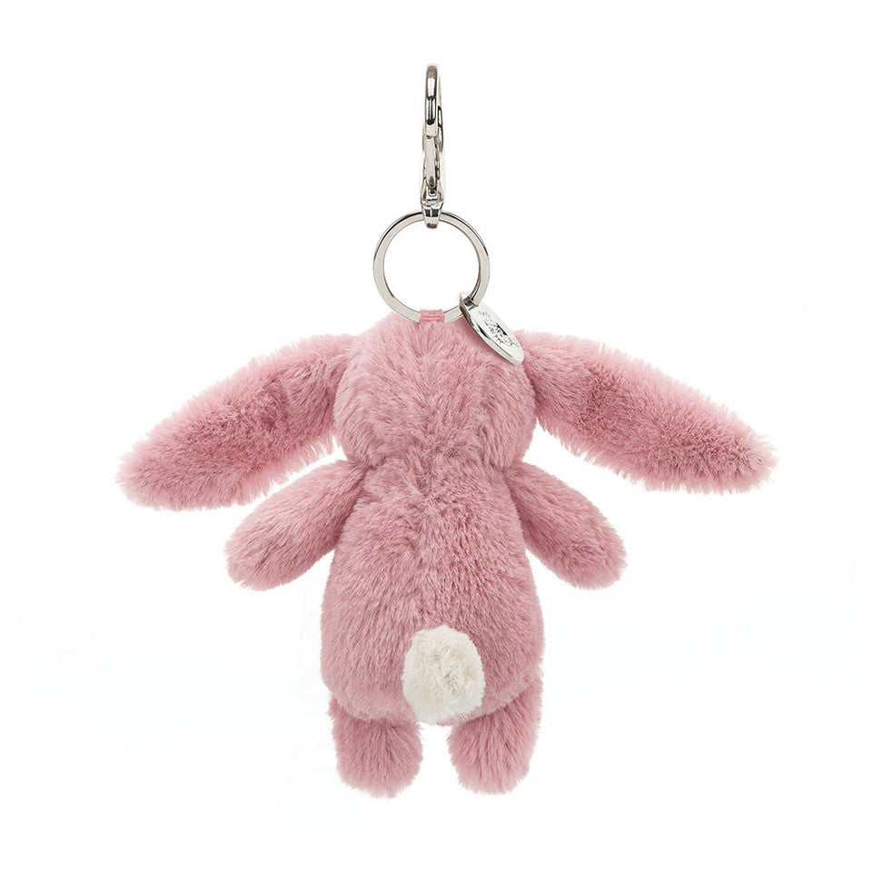 Jellycat 害羞兔子鎖匙扣-深粉色 ｜Bashful Bunny  Tulip Bag Charm 15cm