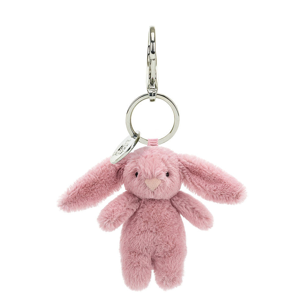 Jellycat 害羞兔子鎖匙扣-深粉色 ｜Bashful Bunny  Tulip Bag Charm 15cm