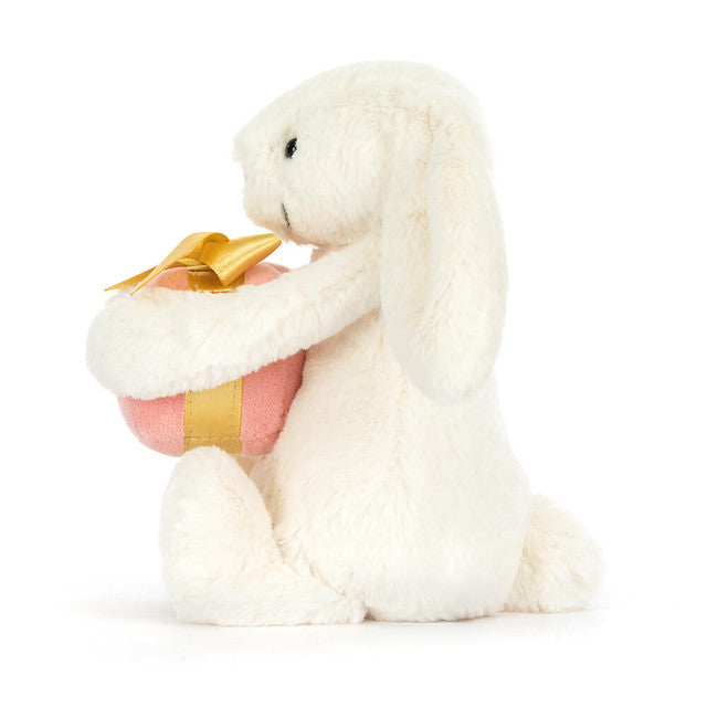 Jellycat 禮物賓利兔 | Bashful Bunny with Present 18cm