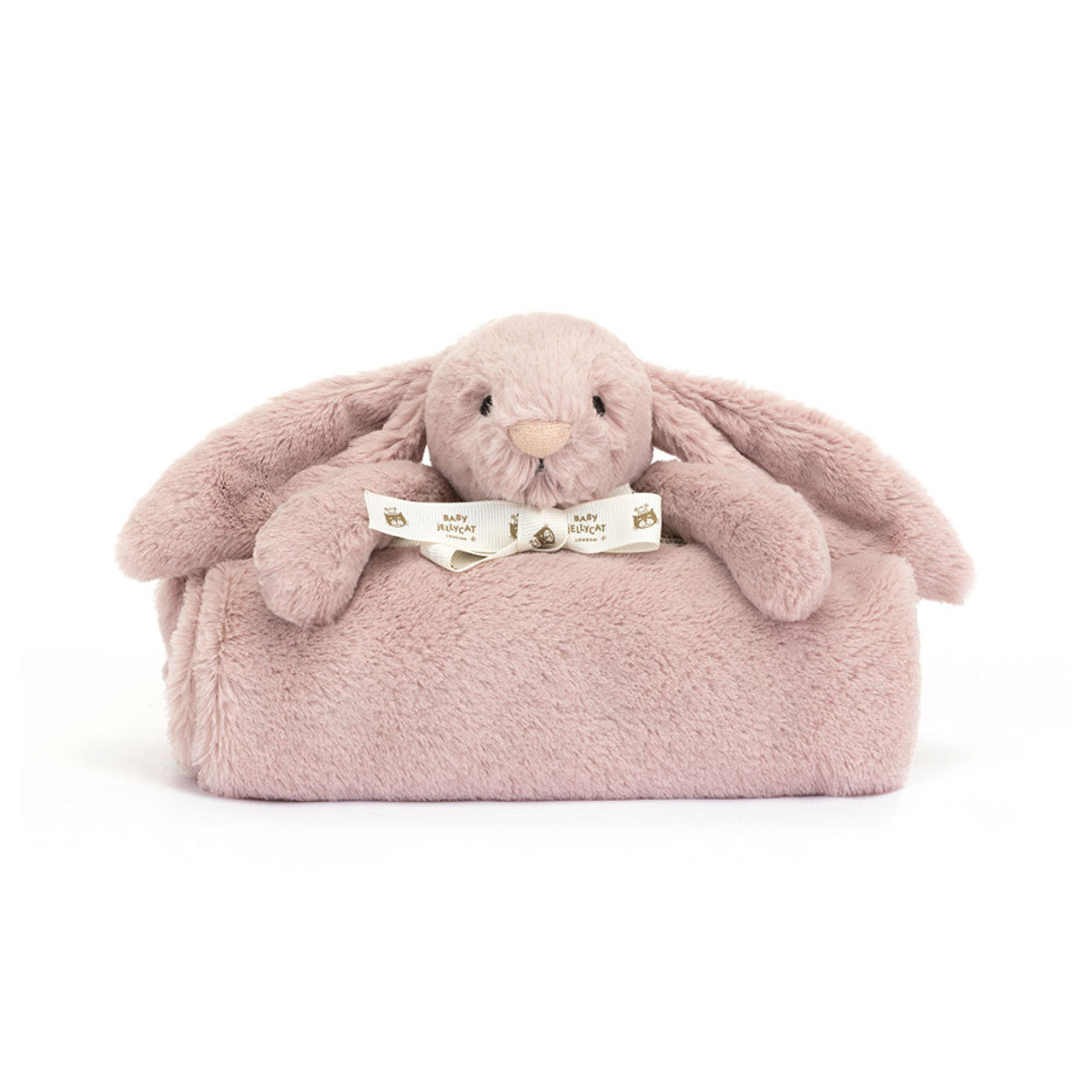 Jellycat  玫瑰粉安撫棉氈禮盒 | Bashful Luxe Bunny Blankie - Rosa 56cm x 70cm x 9cm