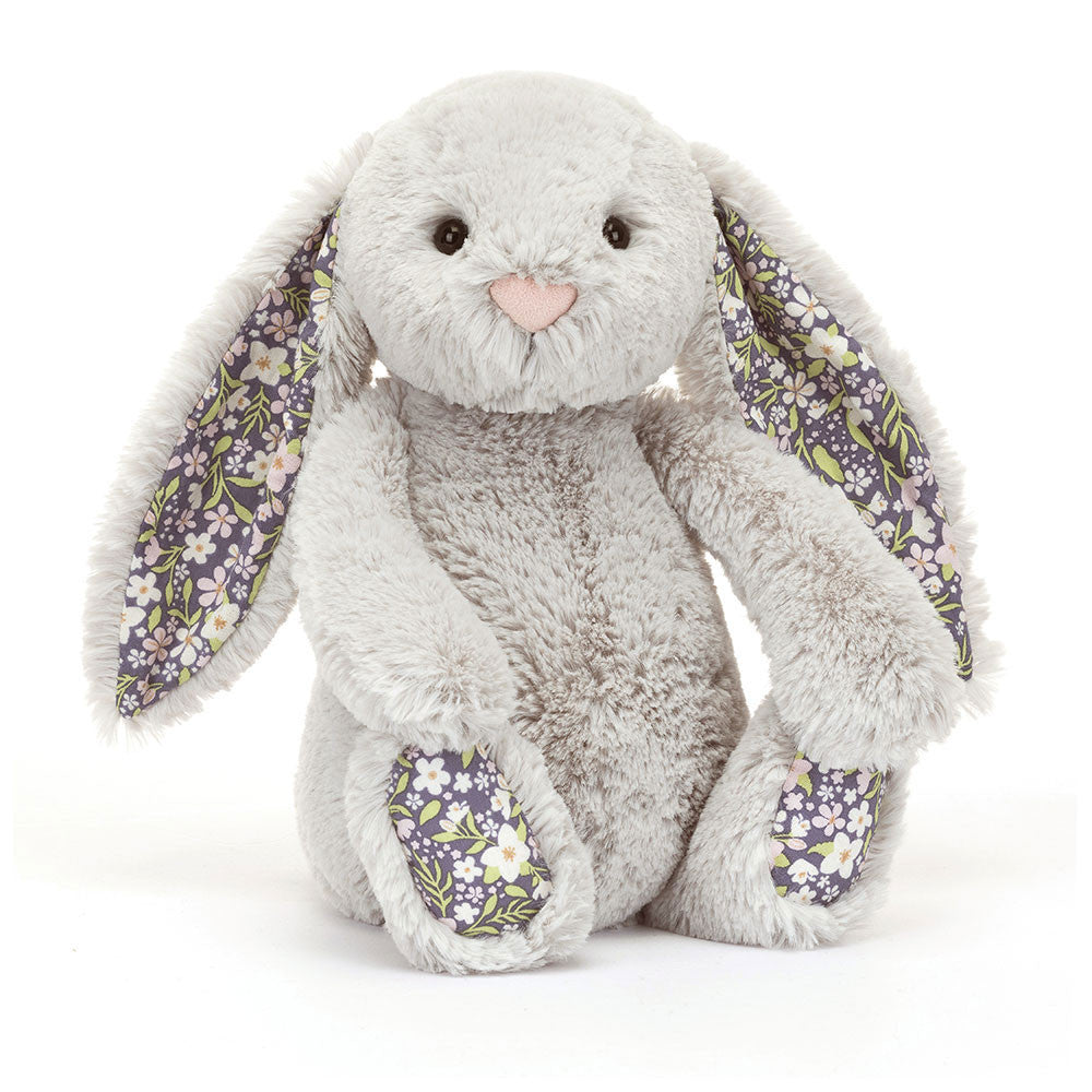 Jellycat 灰色碎花賓尼兔 | Blossom Silver Bunny 'Bloom' 31cm