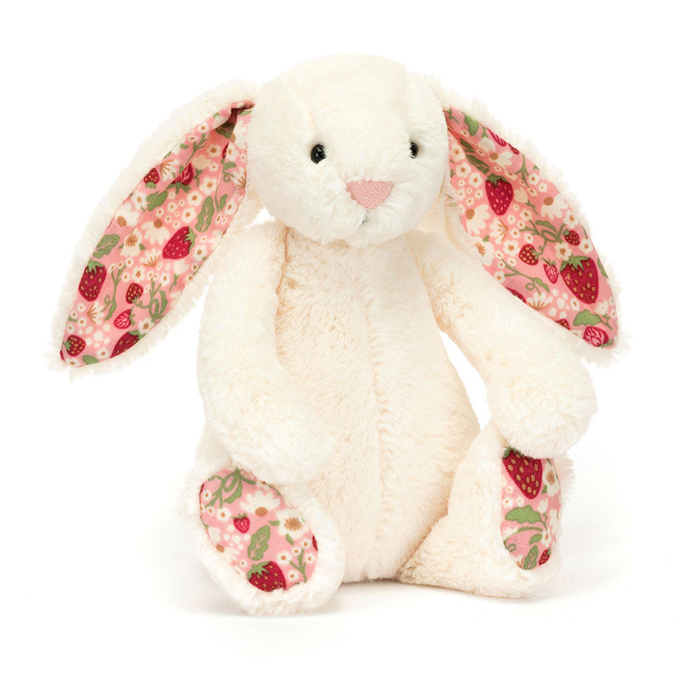 Jellycat 野莓碎花賓尼兔 | Blossom Cream Bunny 'Berry' 18cm