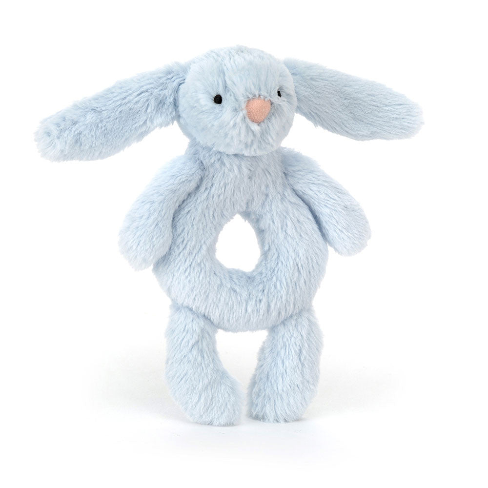 Jellycat 害羞賓尼兔手搖鈴 - 淺藍色 | Bashful Bunny Ring Rattle 18cm