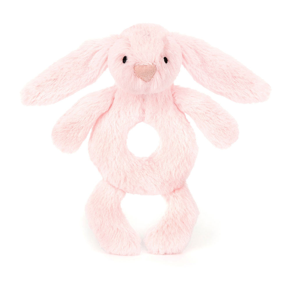 JELLYCAT 害羞賓尼兔手搖鈴 - 淺粉色| Bashful Bunny Ring Rattle 18cm