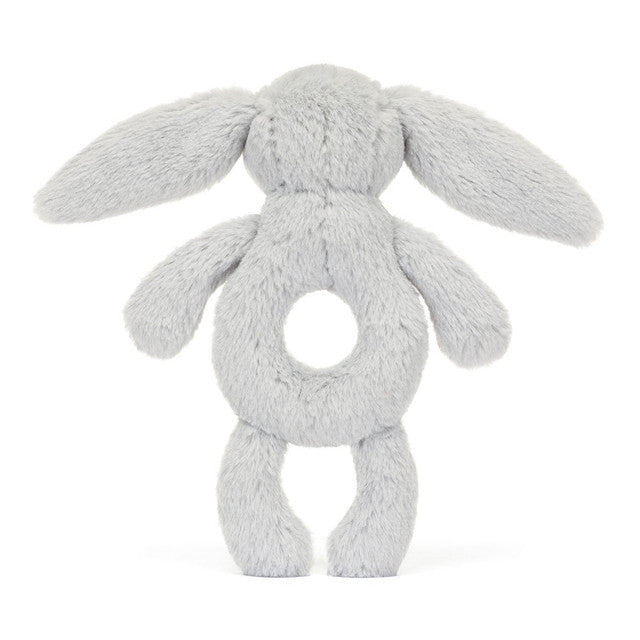 Jellycat 害羞賓尼兔手搖鈴 - 淺灰色| Bashful Bunny Ring Rattle 18cm