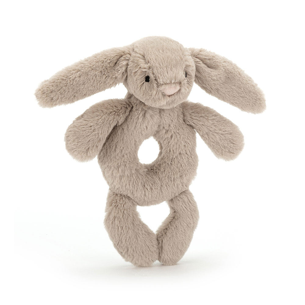 Jellycat 害羞賓尼兔手搖鈴 - 淺啡色| Bashful Bunny Ring Rattle 18cm