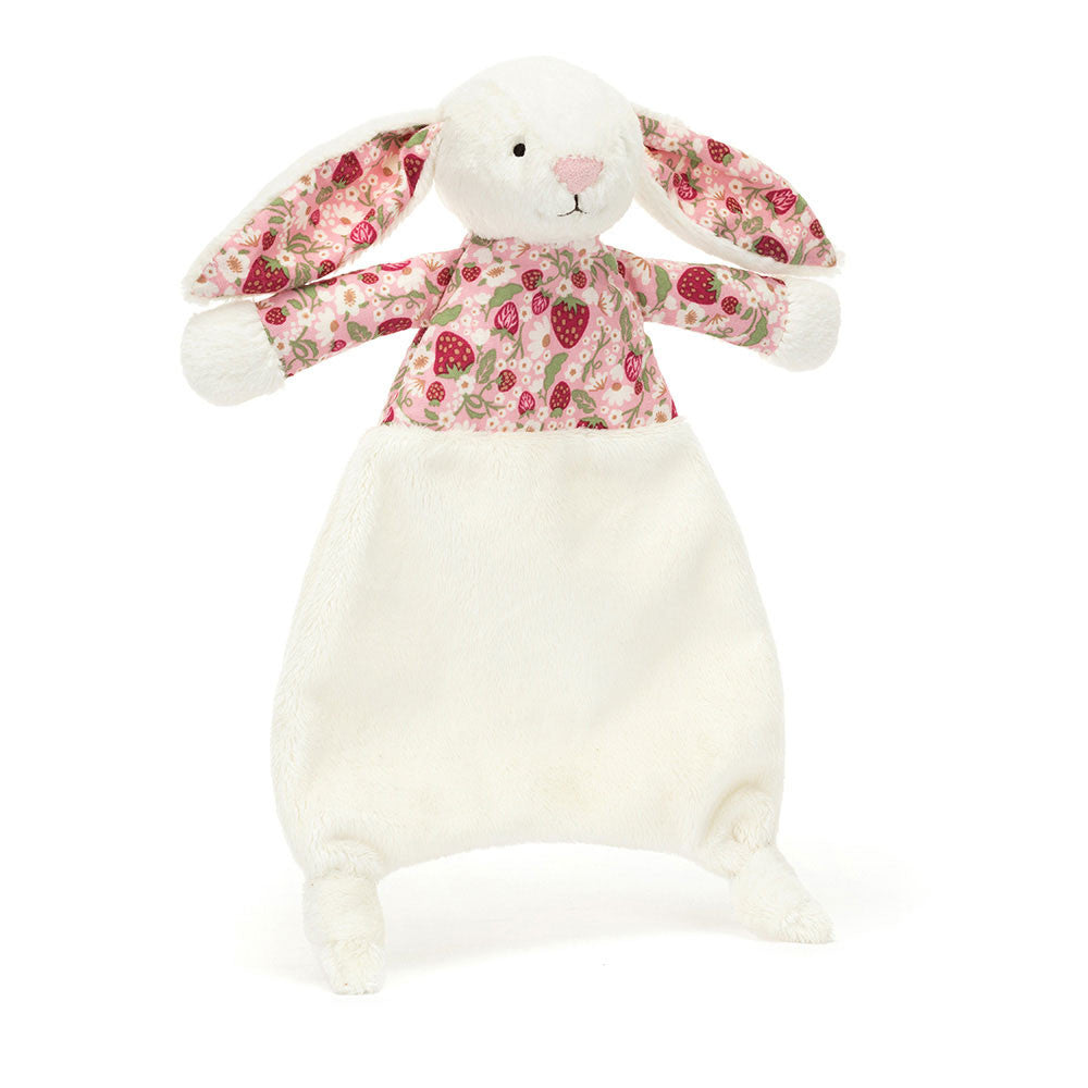 Jellycat 奶油雜莓碎花安撫巾 | Blossom Cream Bunny 'Berry' Comforter 27cm x 20cm x 7cm
