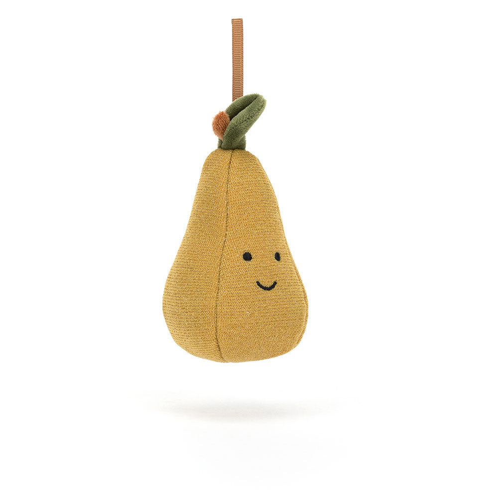 Jellycat 節日梨子吊飾 | Festive Folly Pear 10cm