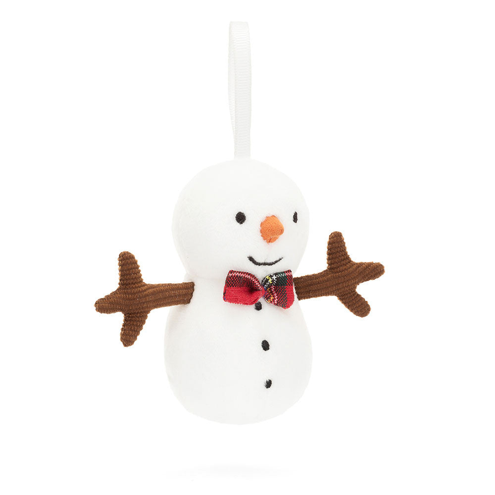 Jellycat 可愛小雪人掛飾 | Festive Folly Snowman 15cm