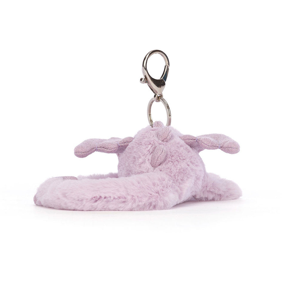 Jellycat 小龍鎖匙扣 | Lavender Dragon Bag Charm 22cm