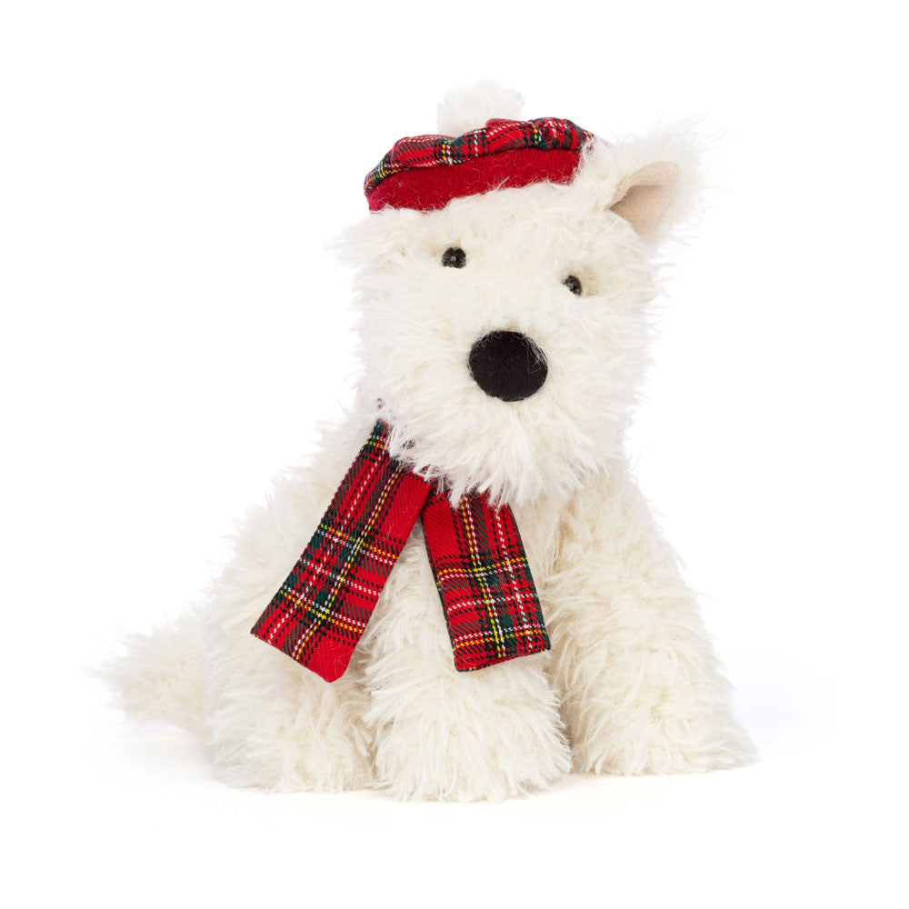 Jellycat 冬天蘇格蘭梗犬西高地狗 | Winter Warmer Munro Scottie Dog 21cm