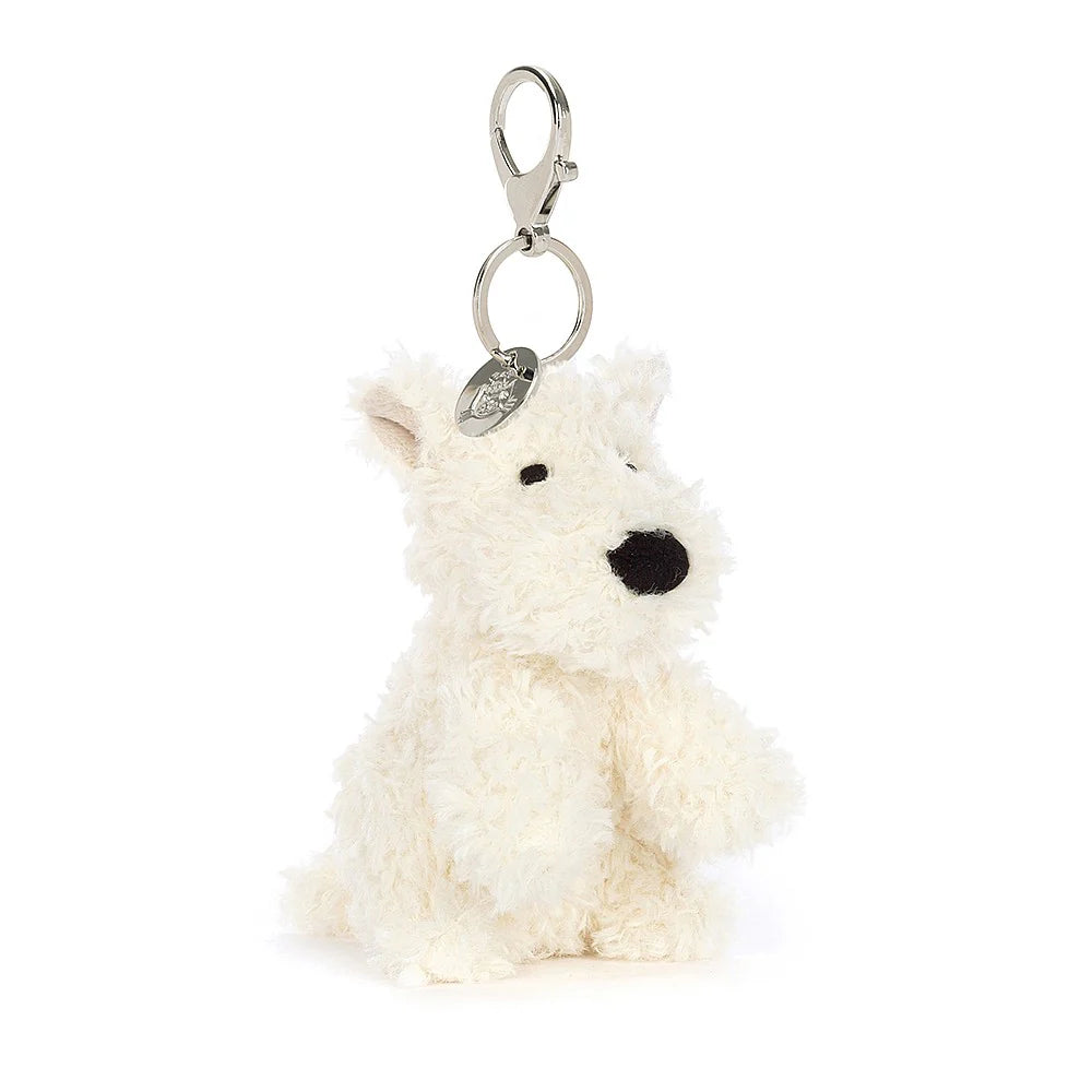 Jellycat  蘇格蘭爹利犬/ 西高地狗Munro Scot Dog soft bag charm 11cm