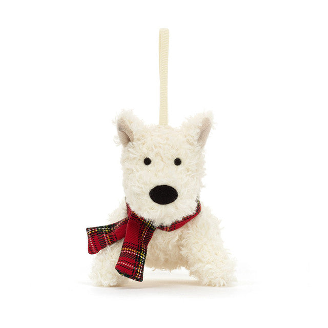 Jellycat 蘇格蘭梗犬西高地狗聖誕吊飾 | Munro Scottie Dog Decoration 11cm