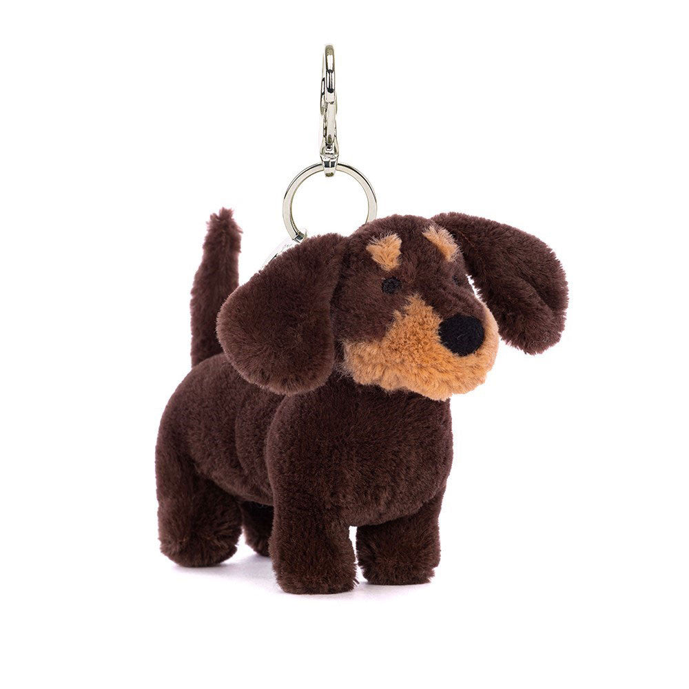 Jellyat 臘腸狗鎖匙扣 | Otto Sausage Dog Bag Charm 12cm