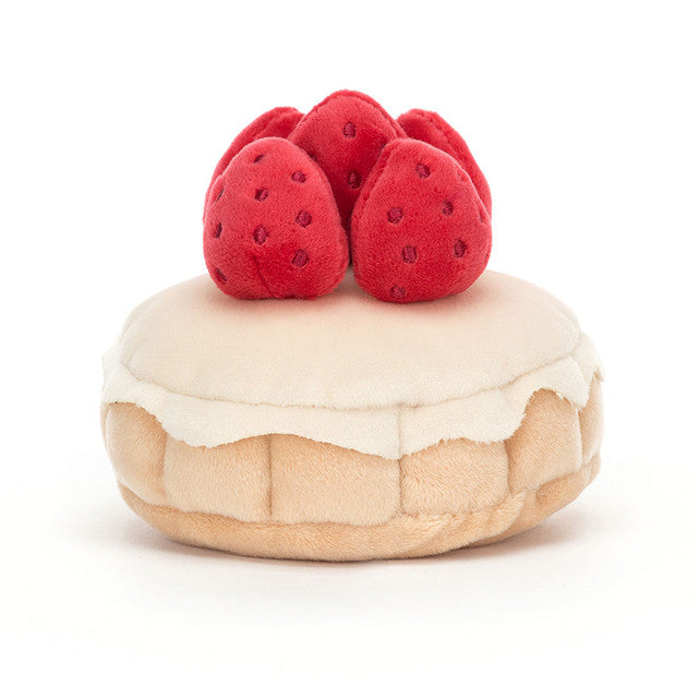 Jellycat Pretty Patisserie Tarte Aux Fraises |  法式草莓撻 10cm