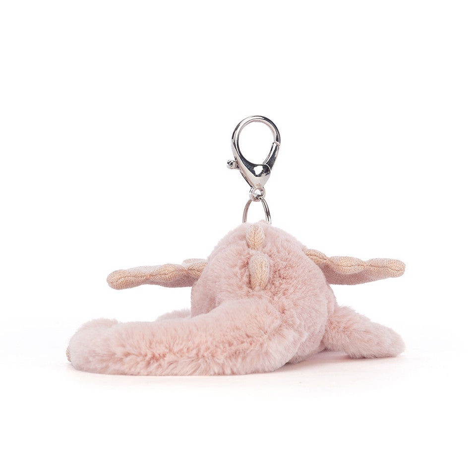 Jellycat 玫瑰粉龍鎖匙扣 | Rose Dragon Bag Charm 22cm