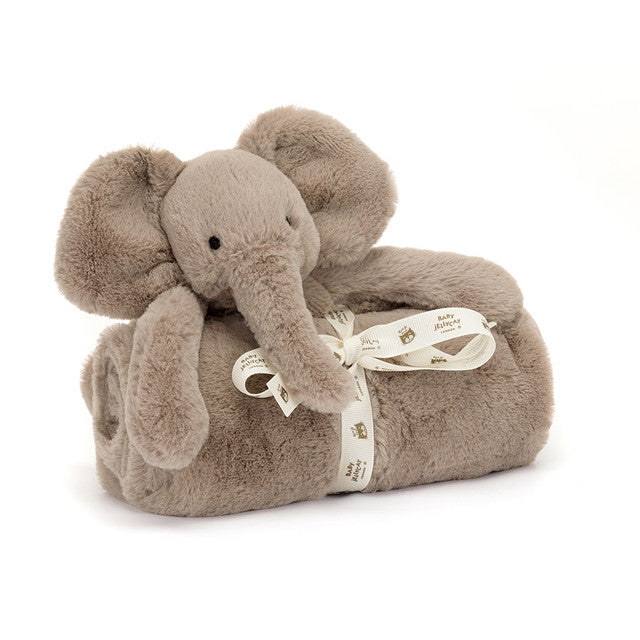 Jellycat 毛絨大笨象棉毯禮盒 | Smudge Elephant Blankie 70cm