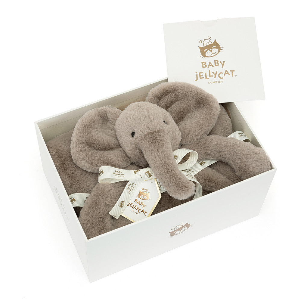 Jellycat 毛絨大笨象棉毯禮盒 | Smudge Elephant Blankie 70cm