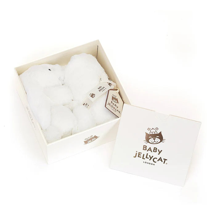 Jellycat 嬰兒安撫巾禮盒-奶白色 | Bashful Luxe Bunny Soother -Cream 5.9in x 13.4in x 13.4in