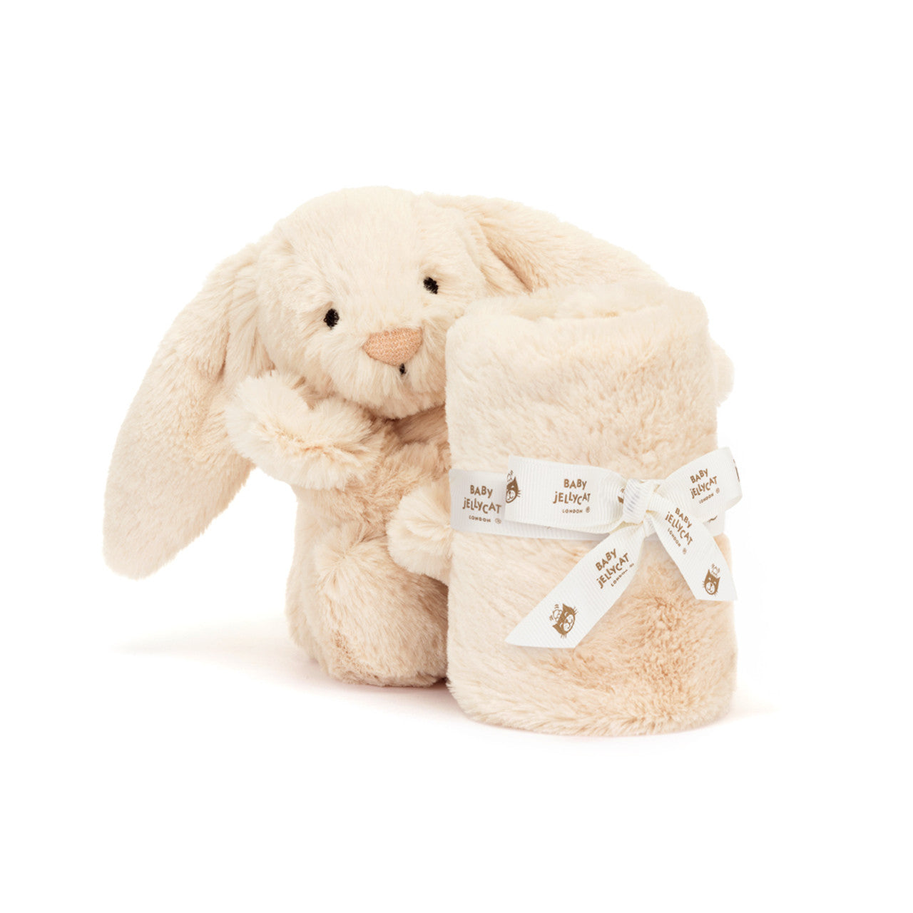 Jellycat 嬰兒安撫巾禮盒-米黃色 | Bashful Luxe Bunny Soother -Beige  15cm x 34cm x 34cm
