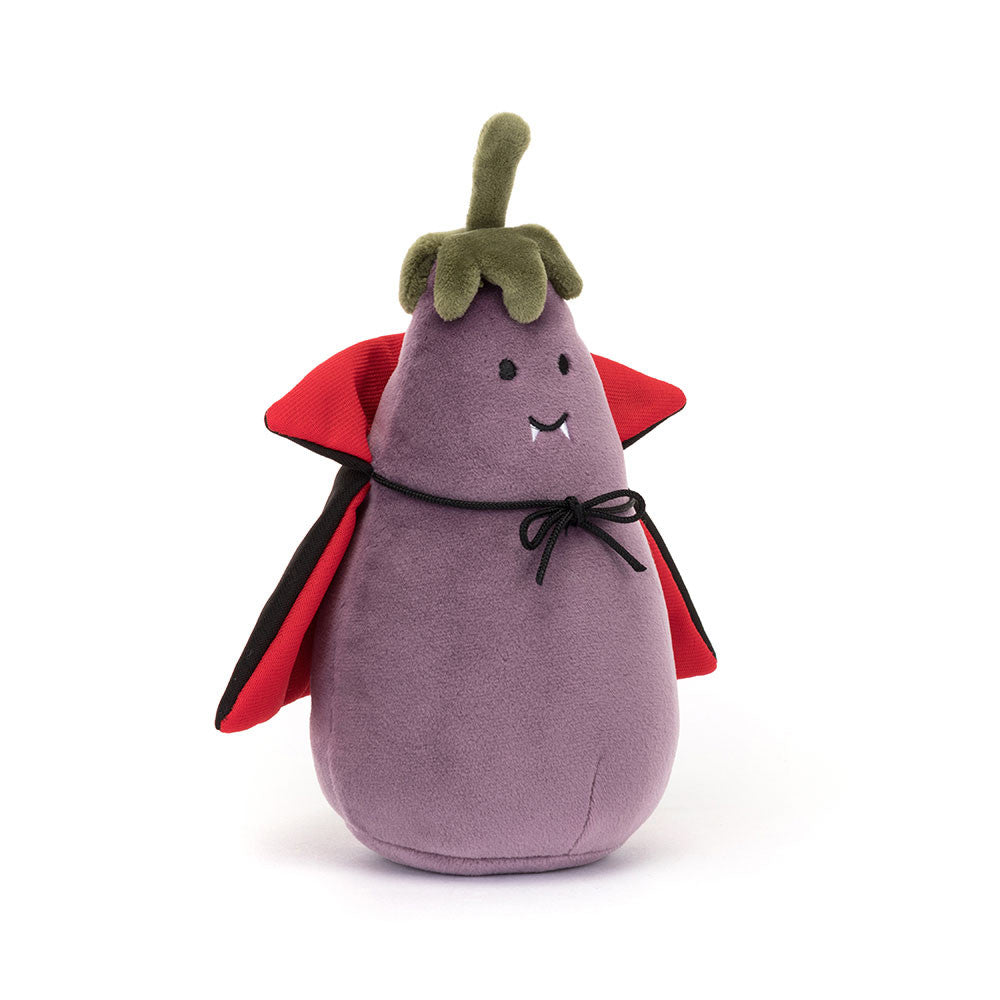 Jellycat 萬聖節吸血鬼茄子 | Vivacious Aubergine Vampire 16cm