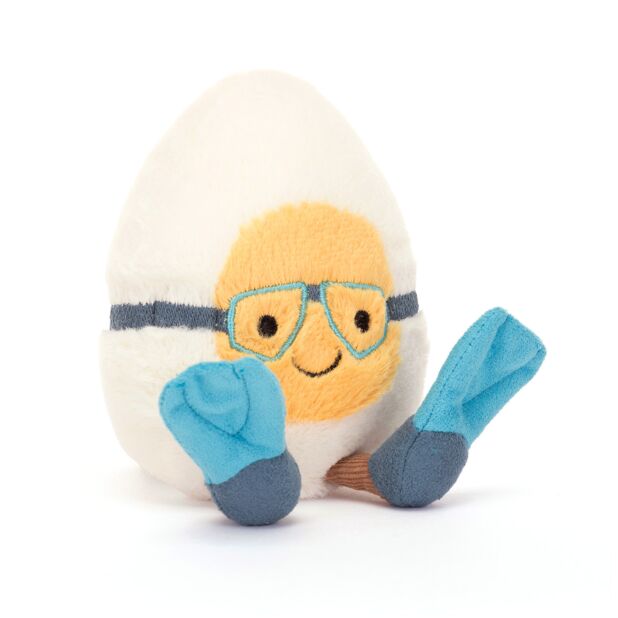 Jellycat Diving Egg | Amuseable Boiled Egg Scuba soft toy 14cm