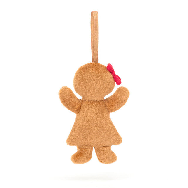 Jellycat 薑餅人吊飾 | Festive Folly Gingerbread Ruby 10cm