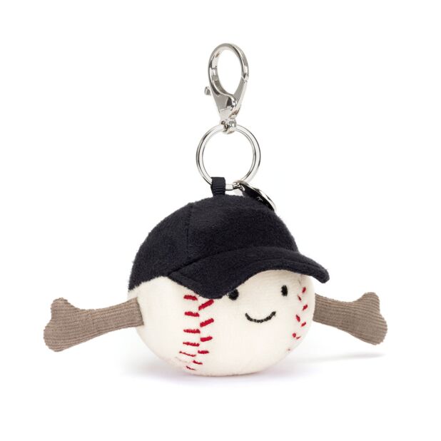 Jellycat Baseball Keychain | Amuseable Baseball Bag Charm 12cm