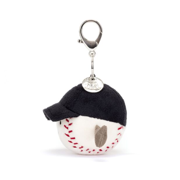 Jellycat Baseball Keychain | Amuseable Baseball Bag Charm 12cm