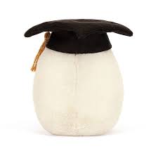 Jellycat 畢業雞蛋 ｜Amuseable Boiled Egg Graduation soft toy 14cm