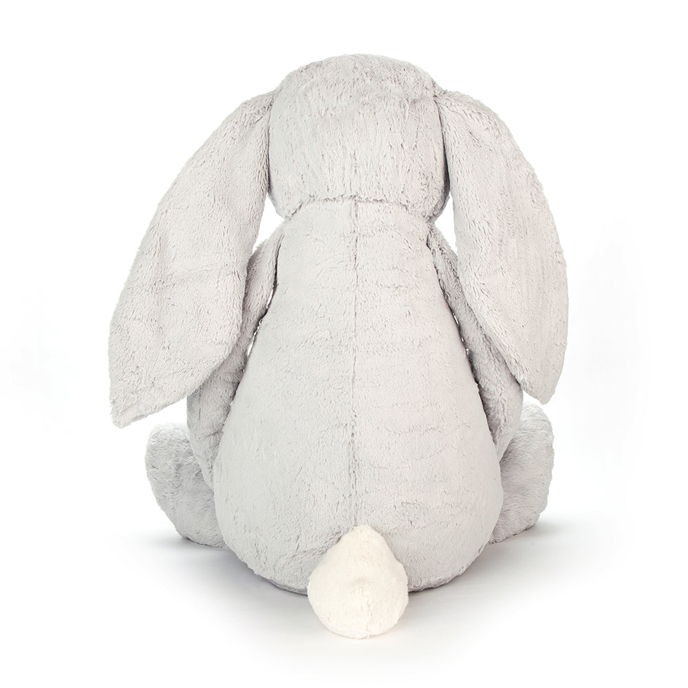 JELLYCAT BASHFUL 經典兔子-灰色 | BASHFUL BUNNY MEDIUM SOFT TOY 108 cm - Grey