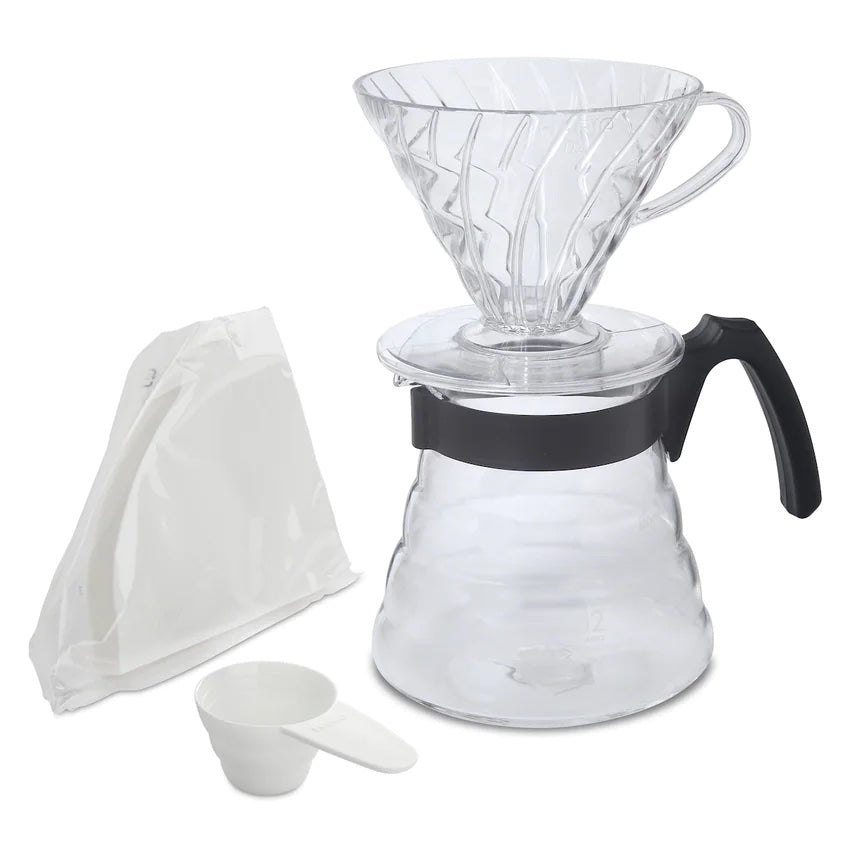 HARIO V60 BLACK COFFEE MAKER SET | HARIO V60 CRAFT COFFEE MAKER - Black