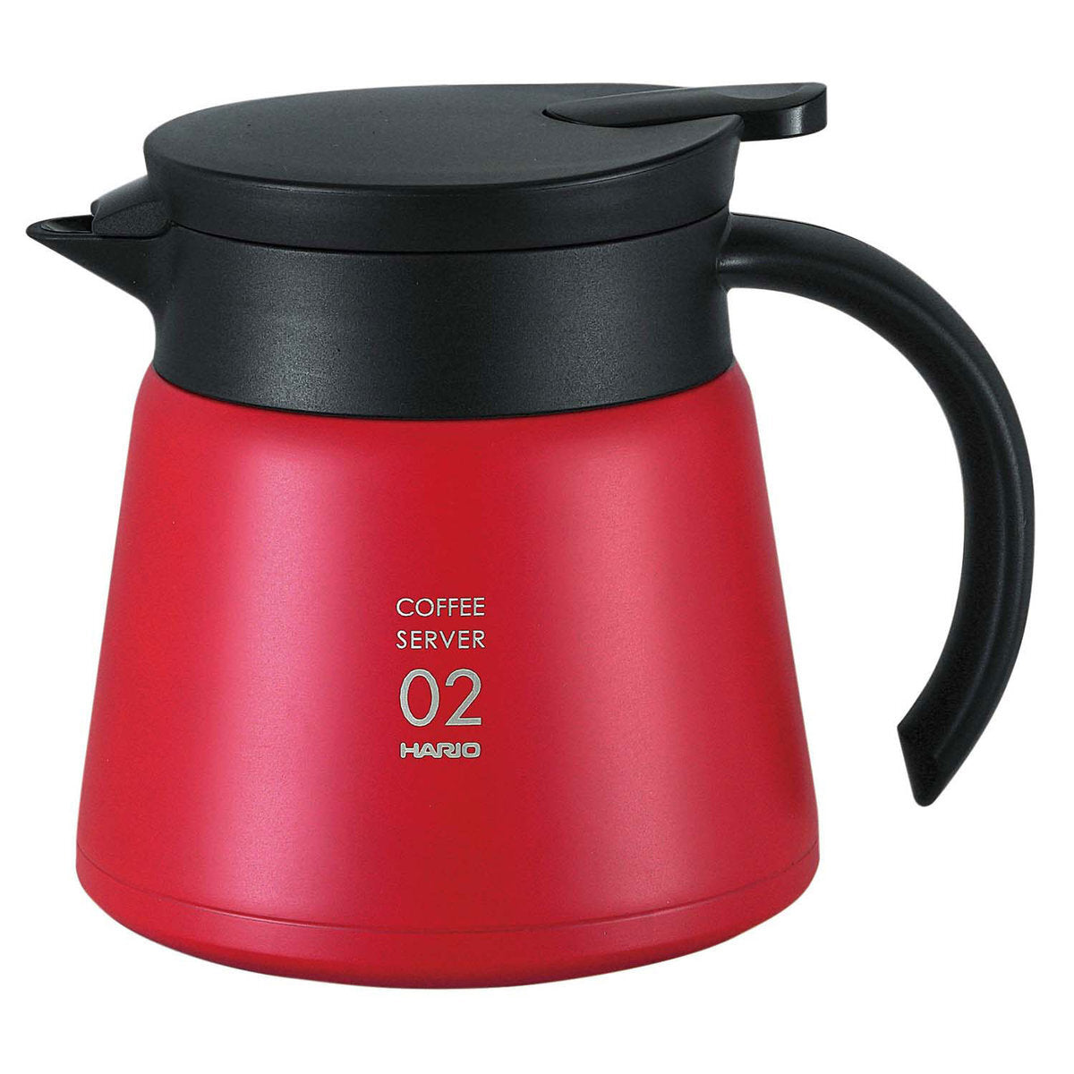 HARIO V60 紅色不銹鋼真空保溫咖啡壺 600ml |  Heat Insulated Stainless Steel Server - RED 600 ml